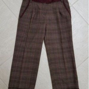 Dolce & Gabbana Womens size 28 /36 Plaid Capri Pants Italy trousers